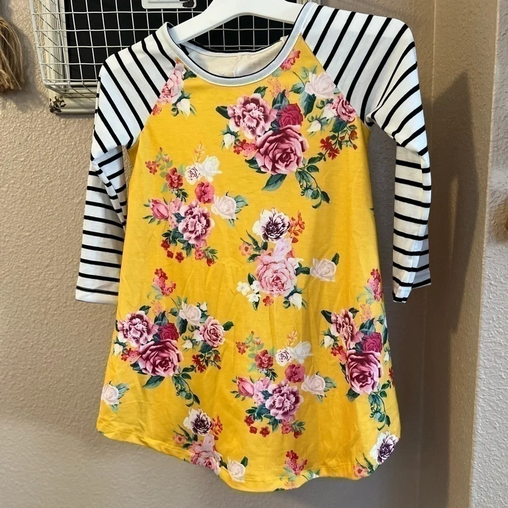 𝅺GIRLS long sleeve T-shirt dress